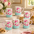Anaar Green Mug Set of 6 – Celeste Artesano