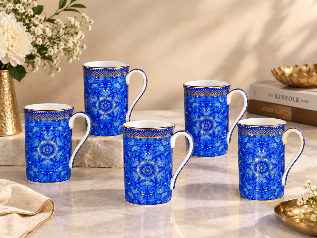 SOB Dark Blue Shade Mug Set of 6 – Celeste Artesano
