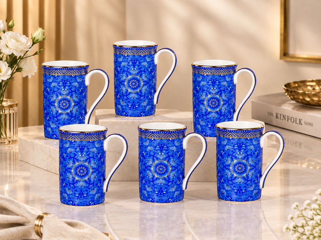 SOB Dark Blue Shade Mug Set of 6 – Celeste Artesano