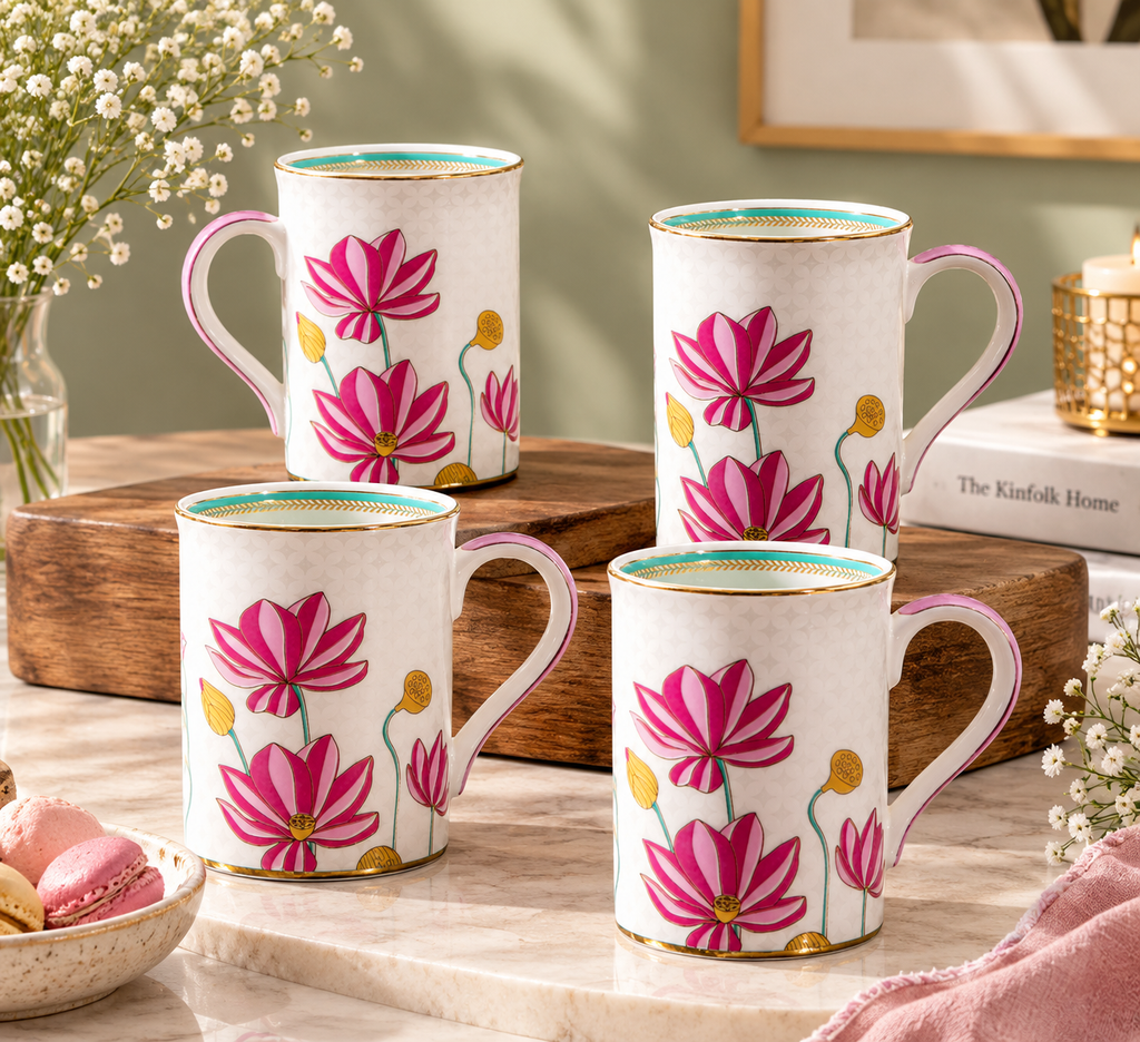 Lotus Mug Set of 6 – Celeste Artesano