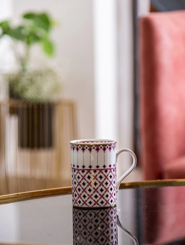 Pink & Purpel Mug Set of 6