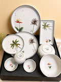 Plum monkey design of 21 pcs dinner set