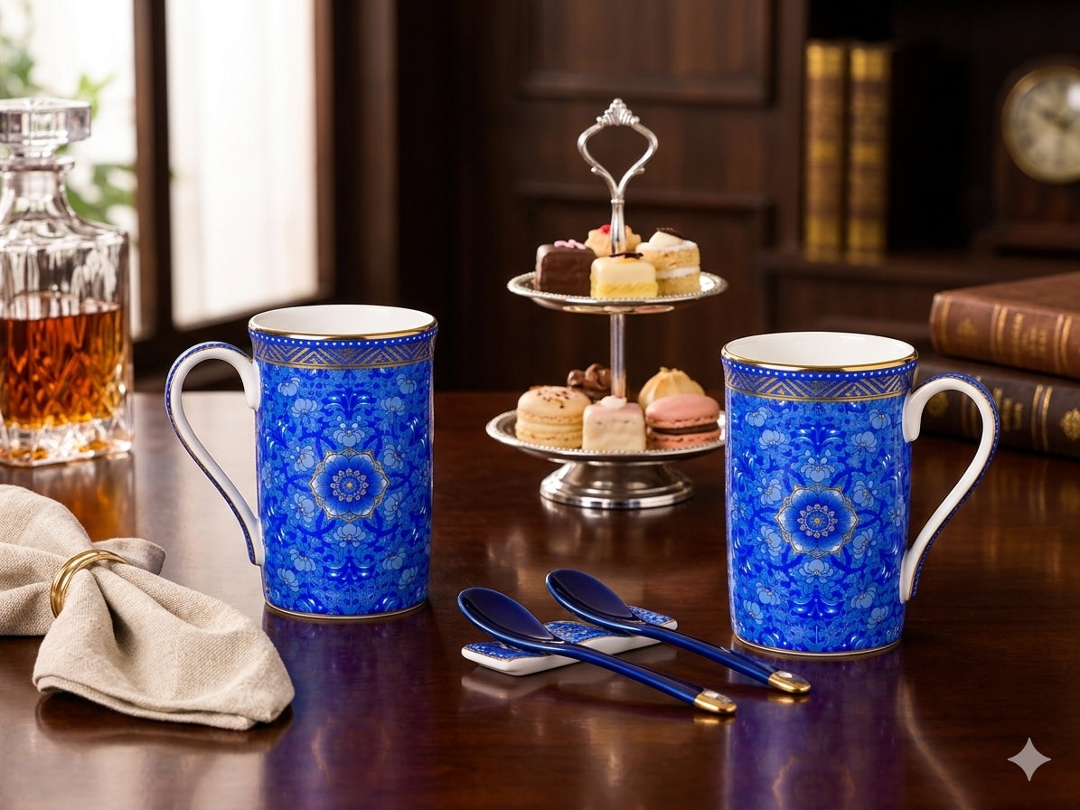 SOB Dark Blue Shade Mug Set of 6 – Celeste Artesano